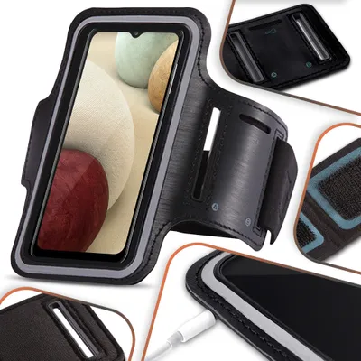Produktbild von Schutzhülle kompatibel für Samsung Galaxy A12 Handy Hülle Tasche Cover Jogging