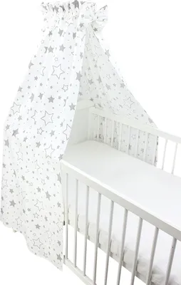 Immagine prodotto di TupTam baldacchino per lettino con fiocco, colore: grey galaxy, dimensioni: circa 160x240 cm