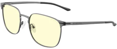 Produktbild von Gunnar Optiks Jewel, Uni, Rechteck, Schwarz, Gelb, Azetat, Bernstein, 5,4 cm