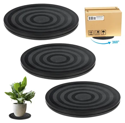 Productafbeelding van Solidchoice - Set van 3 Draaitafels, 20 cm voor 360 Graden Rotatie