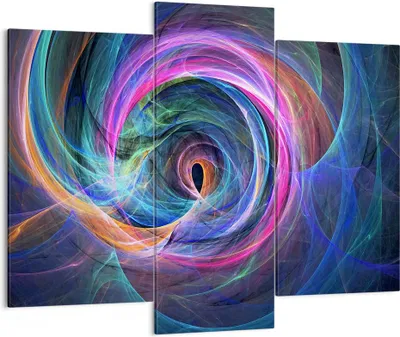 Produktbild von Bild auf Leinwand - Leinwandbild - Abstraktion modern - 130x100cm - Wand Bild - Wanddeko - Leinwanddruck - Bilder - Kunstdruck - Wanddekoration - Leinwand bilder - Wandkunst - CB130x100-3987