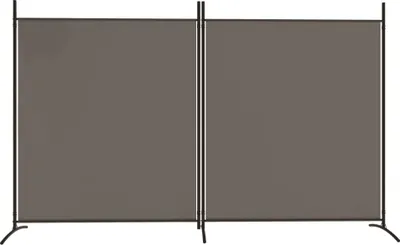 Produktbild von "im Sonderangebot" 2-tlg. Paravent Raumteiler Elegantes Design - Trennwand/Sichtschutz - Anthrazit 348x180 cm Stoff DEMöbel 1223334