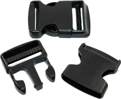 Produktbild von Rucksackschnalle SPORT2000 2er-Pack Schwarz (50mm) Schwarz