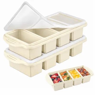 Productafbeelding van Vershouddoos Siliconen 250 Ml - Stapelbare Vriescontainer Met Deksel - BPA-vrij
