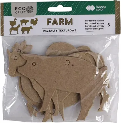 Produktbild von Happy Color Kartonformen 5 Stück Bauernhof