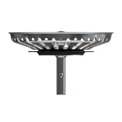 Produktbild von MINISMUS Universal Waschbecken Siebkörbchen Abflussstopfen Edelstahl Waschbeckenstöpsel Waschbeckensieb – Sieb Stöpsel Abfluss Küche Spüle Abflussstopfen Küchenspüle - Edelstahl (84 mm)