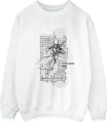 Produktbild von Star Wars - "The Book Of Boba Fett" Sweatshirt für Herren BI43977 (XXL) (Weiß)