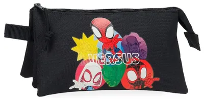 Zdjęcie produktu dla Etui na przybory szkolne Joumma Marvel Versus Spidey, czarne, 22 x 12 x 5 cm