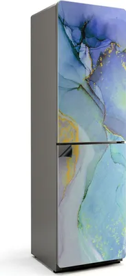 Produktbild von Abstraktes flüssiges Muster – Magnetische Kühlschrank Abdeckung – Dekorfolie magnetisch Küche – Kühlschrank Magnet Deko – selbstklebende Magnettafel – Magnetfolie für Kühlschranktür – 60x205 cm