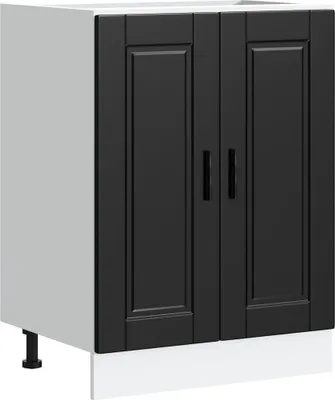 Produktbild von Küchenunterschrank Porto Schwarz Holzwerkstoff