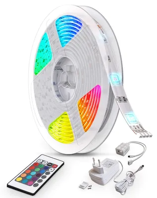 Produktbild von B.K.Licht - LED Strip 10m mit Fernbedienung, buntes RGB Licht, dimmbar, selbstkl