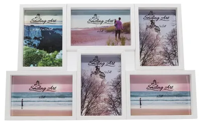 Image de Cadre photo collage en bois MDF pour plusieurs photos