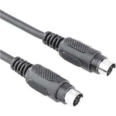 Produktbild von Hama Video Connecting Cable 4-pin S-Video Male Plug (Hosiden), 5 m, 5m, S-Video (4-pin), S-Video (4-pin)