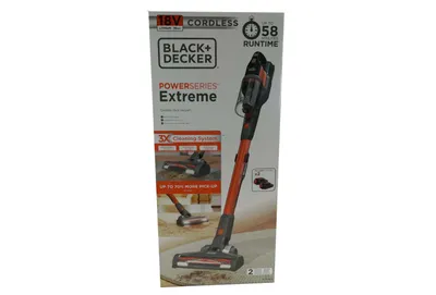 Produktbild von Black & Decker BHFEV182C2, 2-in-1-Stabstaubsauger, Beutellos, Orange, Trocken, Multizyklonisch, Glatter Boden, Teppich, Harter Boden, Treppenstufen, Polsterung