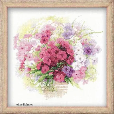 Produktbild von Riolis gezählt Kreuzstich Kit Aquarell Phlox