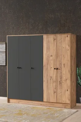 Obrázek produktu pro VIDA pětidveřová šatní skříň, pine/grey