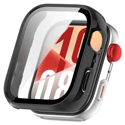 Obrázek produktu pro Pro Huawei Watch Fit 4 Plastové pouzdro na hodinky + tvrzené sklo 9H Black