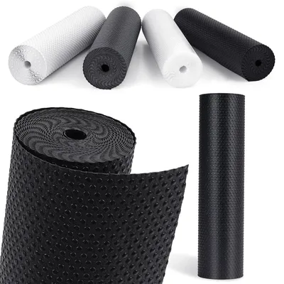 Produktbild von Solidchoice – Schwarze, rutschfeste Küchenschubladenmatte, 30 cm x 610 cm