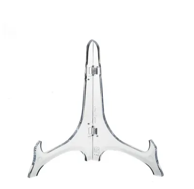 Produktbild von 6 Stück Tellerständer / Tellerhalter / Telleraufsteller 180mm Hoch, transparent, Displayständer