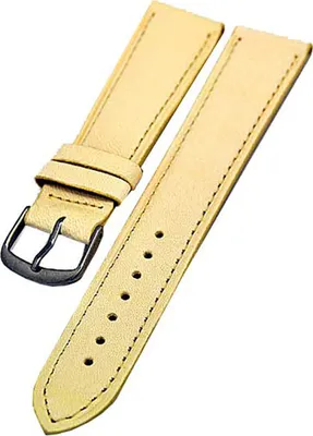 Produktbild von Uhrenarmband BIO Kalbleder NATURBELASSEN 20mm beige