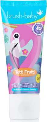 Produktbild von 1x Kinderzahnpasta BRUSH-BABY Tutti Frutti 50 ml