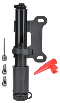 Immagine prodotto di Mini pompa per biciclette da 100 PSI, pallone da basket portatile ad alta pressione con tubo morbido