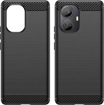 Immagine prodotto di Custodia In Carbonio Per Realme 10 Pro+ Custodia In Silicone Flessibile In Carbonio Nero