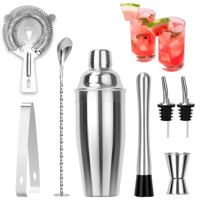 Cocktailset 8-teilig, Shaker, spülmaschinengeeignet, 26 cm Höhe