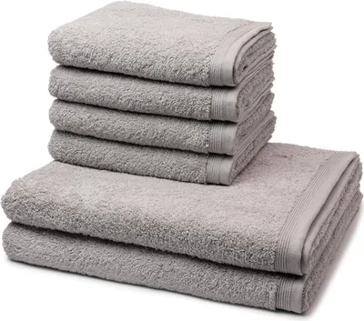 Produktbild von Möve Superwuschel 4 X Handtuch 2 X Duschtuch im Set Extraweiches Handtuch, Aus 100% hochwertiger Baumwolle, Mit eingesticktem Markenlogo
