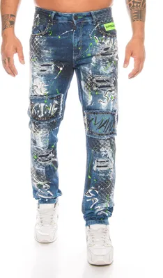 Produktbild von Cipo & Baxx Herren Jeans BJ5910 Blau, W40/L34