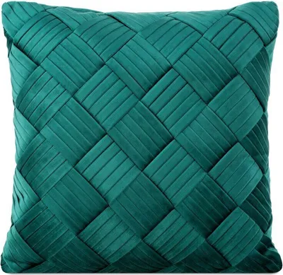 Produktbild von Dekorativer Kissenbezug Sofakissen SONIA dunkelminze 45x45