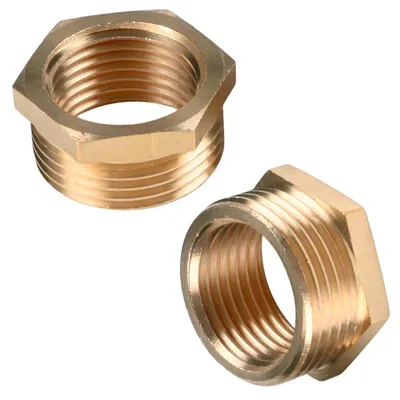 Messingadapter 2 Stück 3/4" auf 1/2" BSPT