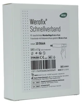 Produktbild von WERO Werofix Schnellverband, steril, 10 Stk