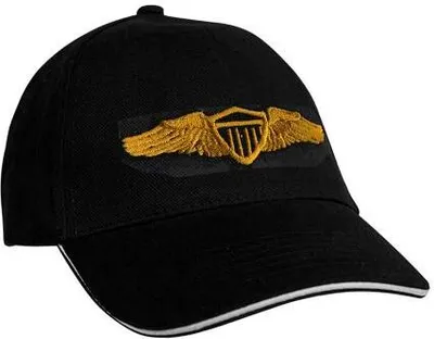 Produktbild von Baseballcap mit Einstickung Military Abzeichen - 68338 Color - schwarz