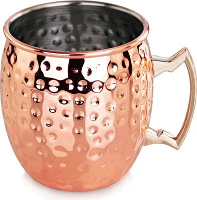 Produktbild von 10x Moscow Mule Becher gehämmert Kupferoptik