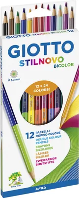 Immagine prodotto di 12 pezzi matita colorata Lyra Giotto Stilnovo BICOLOR Duo "1 matita 2 colori"