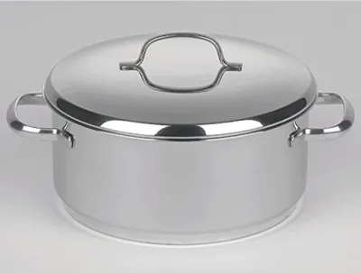 Produktbild von Riess Kasserolle Cristall mit Deckel Ø24cm 4,2 Liter Edelstahl