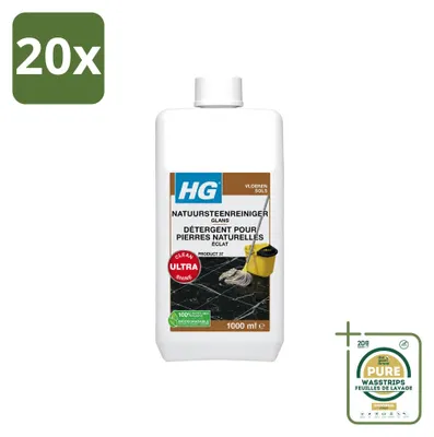 Produktbild von 20 x HG Natursteinreiniger Glanz - 1 L - Vorratspackung - 20 Stücke