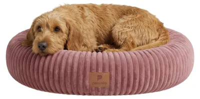 Produktbild von Peluvio Koya Hundebett Rund mit Hohem Rand, Orthopädisches