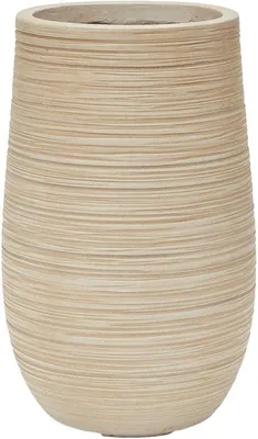 Obrázok produktu pre Kvetináč, béžovej farby, priemer 25 cm, výška 40 cm, vhodný na balkón a do záhrady