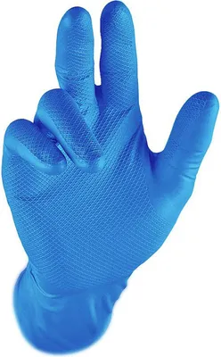 Obrázek produktu pro 50 ks. Nitrilové rukavice Grippaz 306DB EN ISO 374 modré, velikost:L