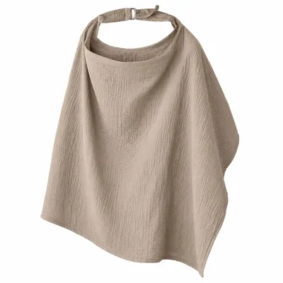 Produktbild von Stilltuch Baby aus Baumwolle, weicher Musselin Stillumhang, verstellbar, atmungsaktiv, diskreter Sichtschutz zum Stillen unterwegs