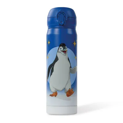 Produktbild von AWAVE® Die Schule der Magischen Tiere Trinkflasche 380 ml Edelstahl | Blau, Juri
