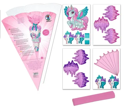Produktbild von Schultüten-Bastelset Easy Line Mini "Baby Pegasus"