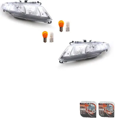 Produktbild von Scheinwerfer + Osram Night Breaker Laser passend für Honda Civic Set Links Rechts 33151SMGG01 33101SMGG01 Johns