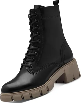 Produktbild von Tamaris Damen Leder Stiefelette Schwarz