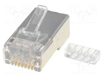 Produktbild von 1x Stecker Kat: 6 PIN: 8 44915 RJ45 abgeschirmt,mit Aderführung 44915-0011 RJ-Ste