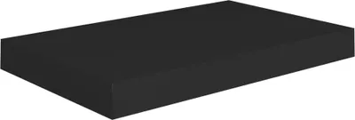 Obrázok produktu pre Plávajúca nástenná polica, čierna 40x23x3,8 cm, MDF