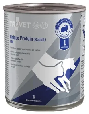 Image de TROVET Unique Protein UPR Lapin - nourriture humide pour chiens et chats - 800g