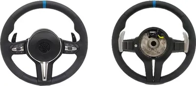 Obrázek produktu pro Volant do auta, kompatibilní s BMW, kůže a Alcantara, kompatibilní s pádly řazení, E90